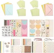 AwObEpl DIY Greeting Card Kits Exquisite Cards Making Set Elegant Paper Greeting Card Set Versatile Card Making Materials Kit for Adults