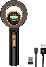 Pet Microchip Scanner 3-in-1 Connections(2.4GHz Wireless+Bluetooth+USB) Animal Universal Microchip Tag Reader Scanner with 1.44” TFT Screen,1800mA*H Rechargeable Battery,240 Pieces Data Storage