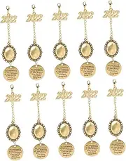 [Abaodam] 10pcs Time Gem Holder in Remembrance Memorial DIY Accessories Graduation Doctor Hat Pendant Crystal Photo Charm