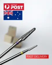 Carbide bit Cone (Yellow&purple) - Nail drill bits - Russian E-file manicure