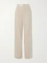 [Dima Ayad] Dima Ayad - Sequined Canvas Straight-leg Pants - Beige - M M Neutrals