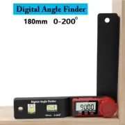 2-in-1 Mini Digital Display Spirit Level Protractor Woodworking Angle Ruler