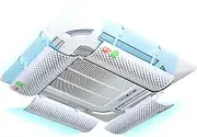 Air Conditioner Windshield Air Conditioning Wind Deflector Desktop Central Air Conditioner Wind Deflector, Cooling/Heating Air Circulation Wind Deflector, Angle Adjustable