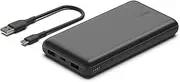 Belkin Power Bank 20K USB A and C Portable Battery Pack, 15W Black Phone Charger
