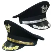 Men Army Fancy Dress Hat Captain Military Costume Police Performance Cap New