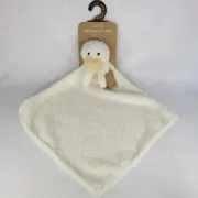 Levi Emmie Plush White DUCK GOOSE Chick Feather Knit Baby Lovey Security Blanket
