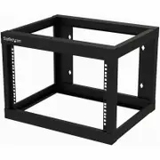 StarTech.com 2-Post 6U Heavy-Duty Wall-Mount Network Rack, 19" Open Frame Server Rack
