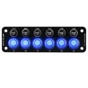 Car Marine Boat 6Position Waterproof Circuit Blue LED Toggle Switch Panel Socket (for: Renault)