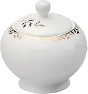 Ceramic Spice jar， Ceramic SugarJar with Lid Hand Traced Flowers Sugar Bowl Salt Bowl Seasoning Box Condiment Pots for Spice Sugar Storage Bowls Can