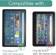 Max 11 Tempered Glass Screen Protector for Amazon Fire Max 11 Displ 2-Pack Fire