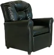 Dozydotes Cup Holder Recliner in Black Leather Like