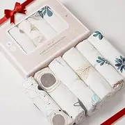 Bamboo Muslin Baby Washcloths | Organic Muslin Cotton Face Towels | Baby Wipes | Soft Bath Washcloths for Newborn with Sensitive Skin | Shower Baby Registry | 6 Pack | Extra Large