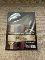 Premium Textured Cardstock Timeless canvas texture