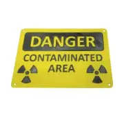 Nuclear Radiation Warning Sign Patches Safety Warning Radiation Nuclear Symbol