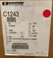 C1243 MARATHON 5KC36JN2532X, 1/2 Hp, 115/230, 56Y FR., 1 PH, 3600 Rpm