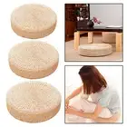 Tatami Style Round Cushion Woven Cushion Indoor Yoga Cushion for Home Living
