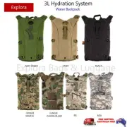 3L HYDRATION SYSTEM WATER BAG BACKPACK BLADDER -CAMPING, CLIMBING