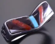Size 6-1/2 Zuni Chevron V-shaped Ring by Leslie Amy 8I04N