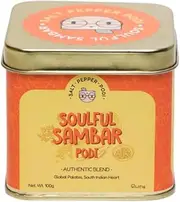 Salt Pepper Podi | Soulful Sambar Podi | Exquisite Blend of Aromatic Spices | Mouthwatering Taste | Authentic South Indian Cuisine | Home Made | Natural & Aromatic - 100g