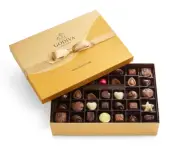 Godiva Chocolatier Gold Ribbon 72-Piece Assorted Chocolate Gift Box – Gourmet
