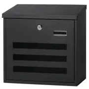 Kasten Wall-Mount Mailbox with Key Lock, Large Capacity Locking Mailbox for O...