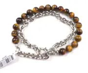 $180 The Monotype The Duncan Tigers Eye Beaded Bracelet