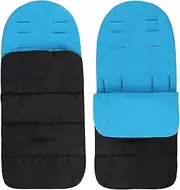Universal Pram Footmuff 2 In 1 Detachable Pushchair Fleece Lined Foot Cover Waterproof Windproof Baby Stroller Footmuff Infant Toddler Buggy Winter Thick Warm Footmuff with Adjustable Side Zips