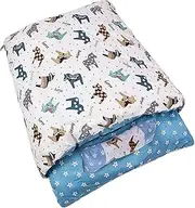 Cat Sleeping Bag 25.6x19.7 Inch Warm Cat Bed for Winter Sack Bed with Pillow Detachable Washable Soft Snuggle Sack for Indoor Supplies Blue Cave Sleeping
