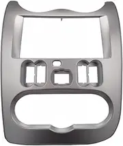 Yurefax 2 Din Car Radio Fascia Fascia Frame Panel DVD Dash Mount Kit Adapter Trim Bezel, for Renault, Logan, for Dacia, Duste Logan Car Radio Dashboard