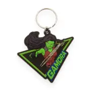 Genuine Guardians of the Galaxy Gamora Rubber Keyring Keychain Fob Marvel Comics