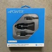*BRAND NEW* Mpower! Flat Lightning Cable + Car Charger MFi-Certified
