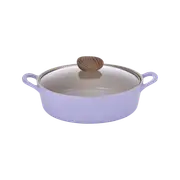 Neoflam Retro 24cm Stockpot Induction with Glass lid Purple