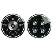 Autometer Black Diamond Quad Gauge And Tachometer/Speedo Combo Kit - AU2005