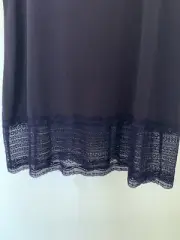 TS Taking Shape aubergine layering top 12cm Lace Hem BNWT Size L 20-22 rrp$84.95
