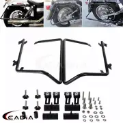 Hard Saddlebag Rail Guard Conversion Brackets For Harley Dyna FLH Touring 08-Up