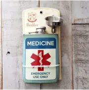 NEW Stainless steel novelty flask w funnel birthday gift drink medical 4 oz.