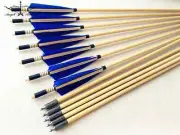 5inch Wooden Arrows for Longbow Wood Arrow Bow Fully Made By Hand 8.5mm