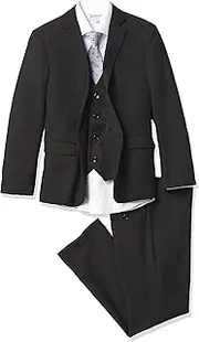 [Isaac Mizrahi] Boys' Five Piece Solid Suit Set Ensemble