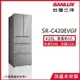 【SANLUX台灣三洋】420公升一級能效變頻五門冰箱晶鑽銀 SR-C420EVGF_廠商直送