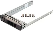 QANYEGN Hard Disk Tray, DXD9H Server Hard Disk Tray Enclosure, SAS/SATA Interface 2.5inch Metal Material Silver Computer Hard Disk Tray for R740 for R740XD