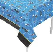 The Polar Express Rectangle Disposable Plastic Tablecloth 54" x 108"