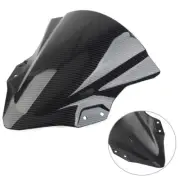 Windshield Shield For Kawasaki Ninja 250 400 2018-2022 ABS Carbon Fiber Black