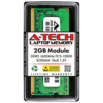 2GB DDR3-1600 SODIMM Kingston TSB1600D3S1ELD/2GE Equivalent Laptop Memory RAM