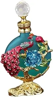 TENOL Empty Refillable Perfume Bottle Essential Oil Bottle Makeup Accessories Beautiful Home Decoration 30ml Glass Perfume Bottle, Blue