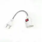 E27 Flexible Extension Converter LED Light Lamp Bulb Extend Adapter Socket Wall