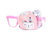 Eye Patch For Kids, Eye Patch For Glasses, For Children Treating Lazy Eye Amblyopia Strabismus And After Surgery,Pink, Left Eye