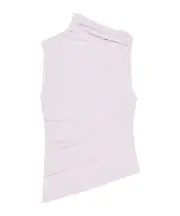 Courrèges Draped Asymmetric Jersey Top FR38,FR40,FR42 White