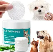 100Pcs/Box Cleaning Wipes, Dog Eye Wipes Cleaning Wipes, Ear Cleaning Wipes for Dogs and Cats to Remove Spots Caused by Tears Mucus Saliva