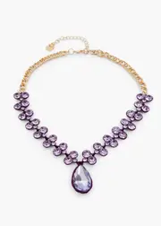 [Taking Shape] Taking Shape Jewel Necklace in Purple - Women's Accessories Purple