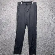Kenneth Cole Reaction Pants Mens 35 Unhemmed Grey Dress Suit